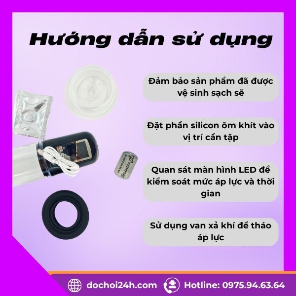 Máy Tập Penis Pump Led Screen 3