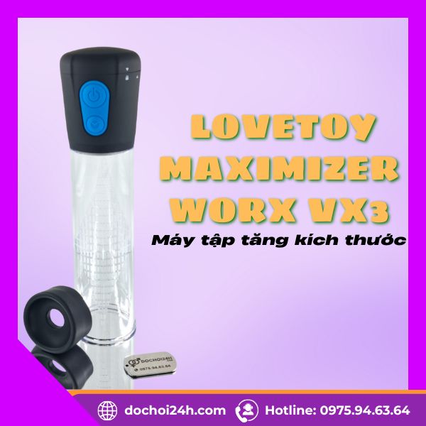 Lovetoy Maximizer Worx VX3 Máy Tập Dương Vật Máy Tập Lovetoy Maximizer Worx VX3