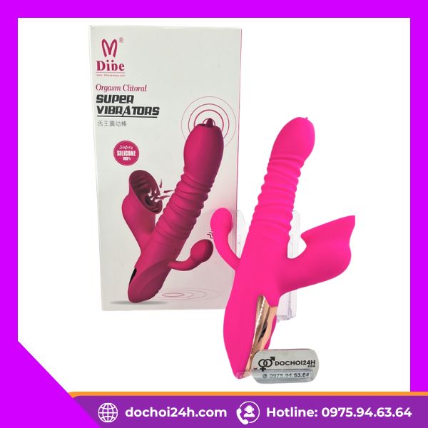Dibe Miki Dương Vật Giả 3 Đầu Rung Hút Liếm Cao Cấp Dibe Miki