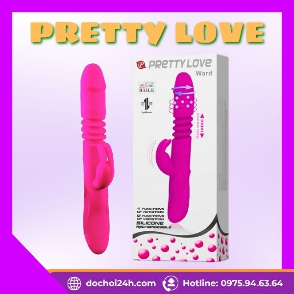 Pretty Love Ward Dương Vật Giả Đa Chức Năng Pin Sạc Tiện lợi Dương vật giả đa chức năng Pretty Love Ward