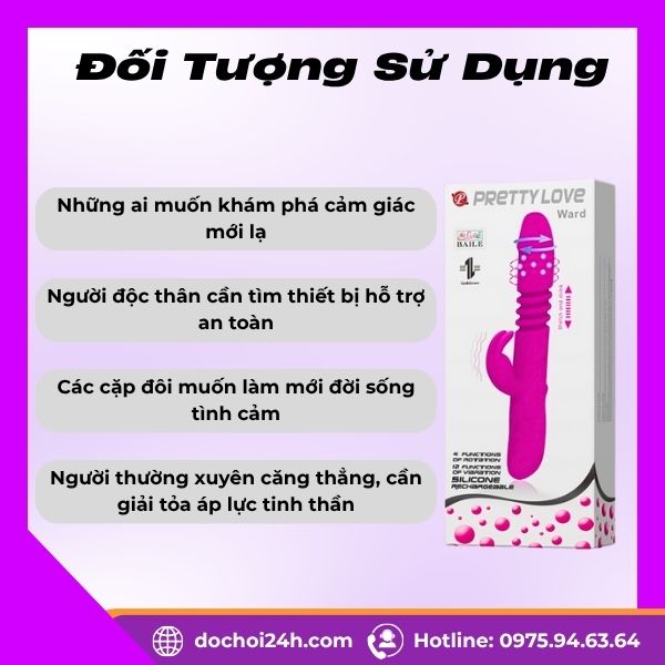 Pretty Love Ward Dương Vật Giả Đa Chức Năng Pin Sạc Tiện lợi Dương vật giả đa chức năng Pretty Love Ward 3