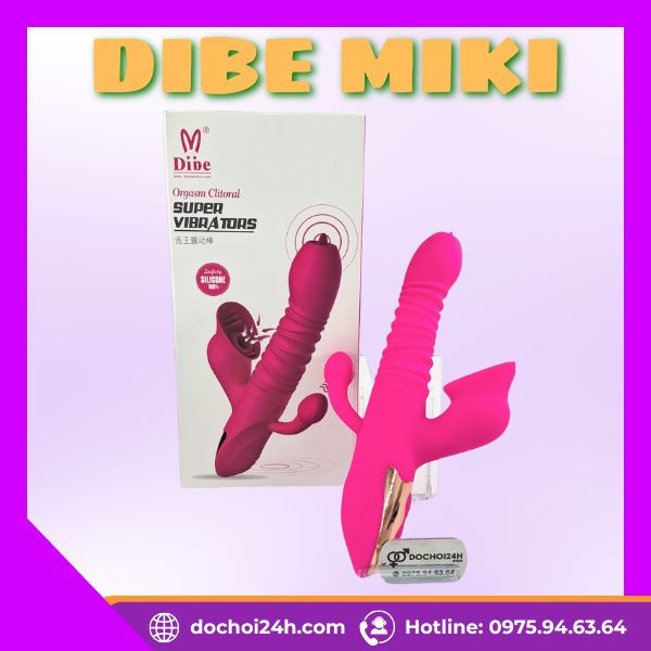 Dibe Miki Dương Vật Giả 3 Đầu Rung Hút Liếm Cao Cấp Dương vật giả Dibe Miki 1