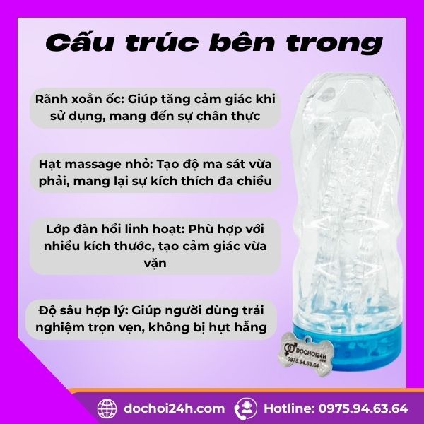 âm đạo giả trong suốt Snail Cup 1