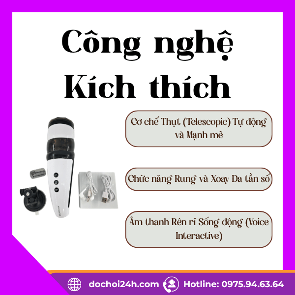 Ailighter Katerina 4 Máy thủ dâm rung thụt tự động, âm thanh Ailighter Katerina 4