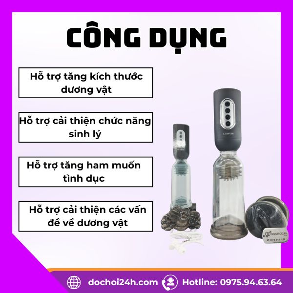 Máy tập dương vật tự động Ailighter Nusmile Dr Jet Công dụng của máy tập dương vật Ailighter Nusmile Dr. Jet