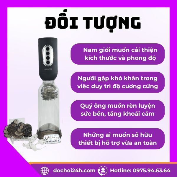 Máy tập dương vật tự động Ailighter Nusmile Dr Jet Đối tượng sử dụng Ailighter Nusmile Dr. Jet