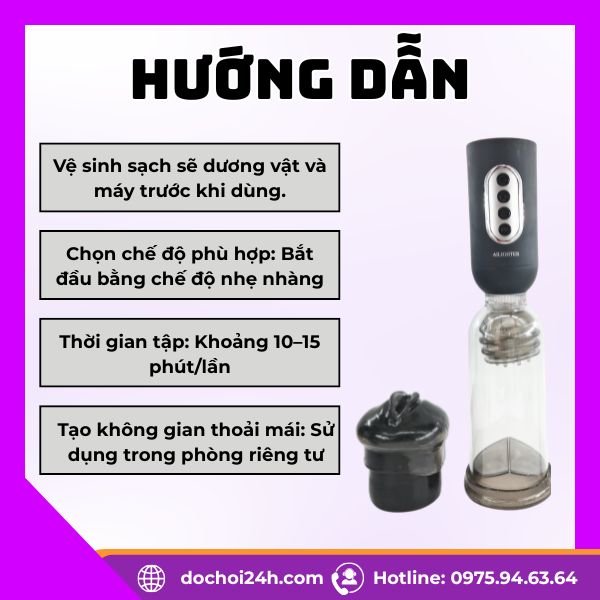 Máy tập dương vật tự động Ailighter Nusmile Dr Jet Hướng dẫn sử dụng Ailighter Nusmile Dr. Jet