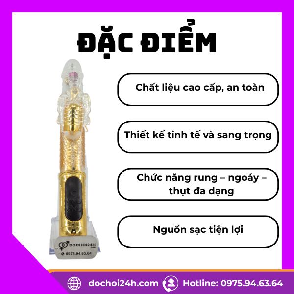 Dương Vật Giả Female Mastubtion Devices Vibration Balls Đặc điểm nổi bật của Dương Vật Giả Rung Ngoáy Thụt FEMALE MASTUBTION DEVICES VIBRATION BALLS
