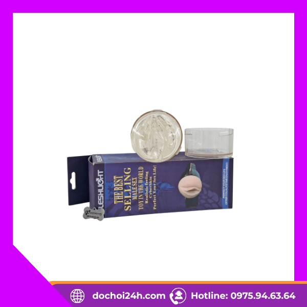 Fleshlight Trong suốt (Ice): Âm đạo giả SuperSkin Fleshlight