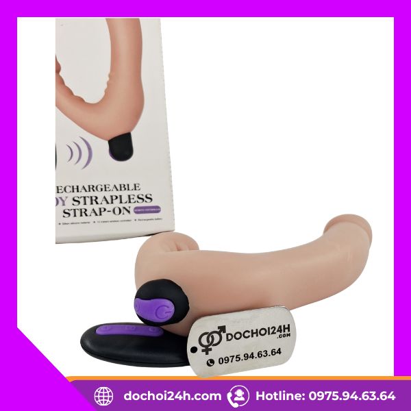 Lovetoy IJOY Strapless cao cấp dương vật giả 2 đầu có rung Lovetoy IJOY Strapless 1