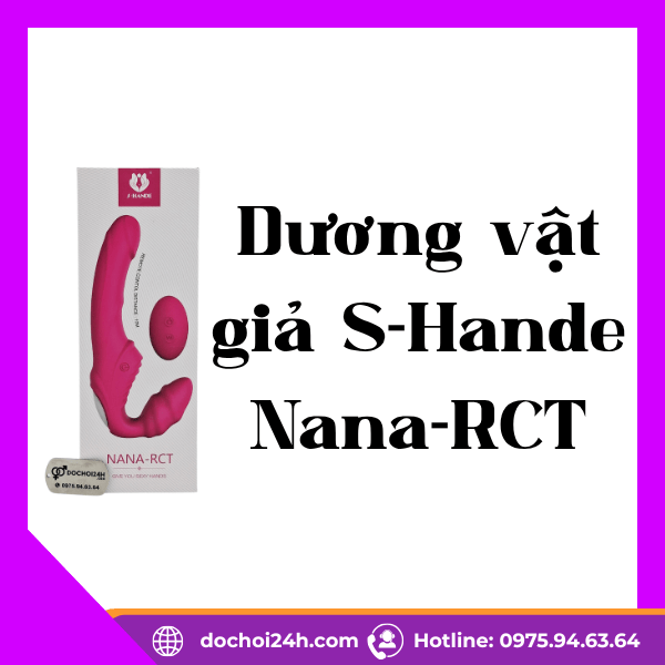 Nana-RCT Dương vật giả rung, điều khiển từ xa, chống nước Nana-RCT