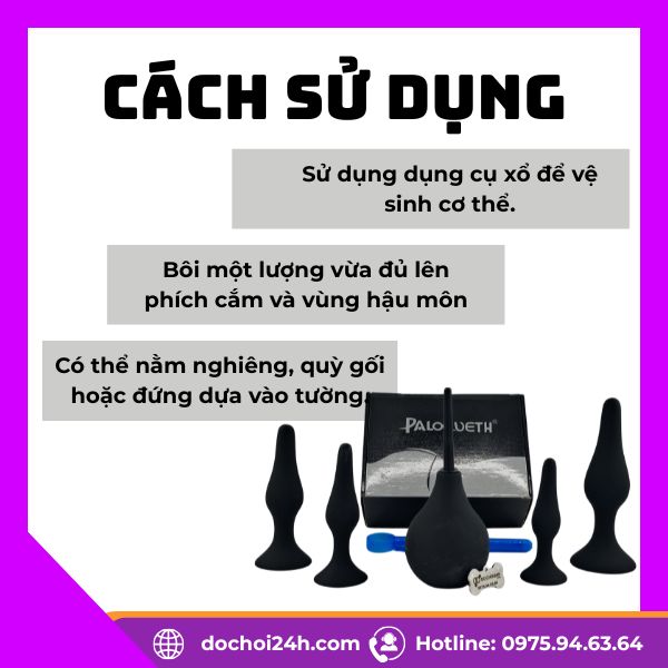 Paloqueth Anal Plug Set Bộ đồ chơi hậu môn giúp cặp đôi Paloqueth Anal Plug Set