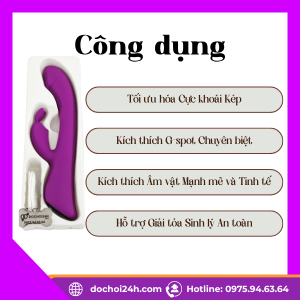 Paloqueth Rabbit Vibrator: Máy rung thỏ Kích thích Âm vật Rabbit Vibrator