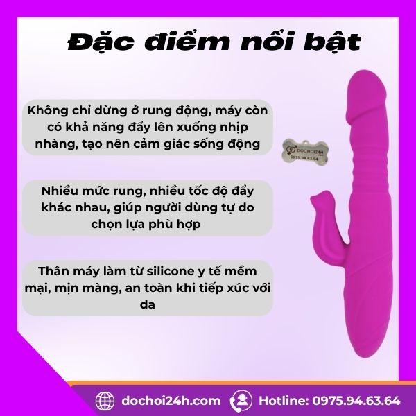 Dương vật giả Paloqueth Thrusting Vibrator 3