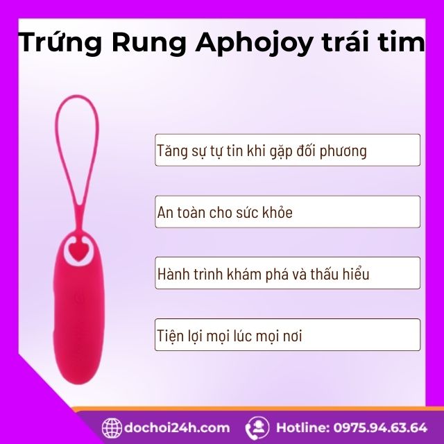 Trứng rung Aphojoy trái tim thăng hoa cảm xúc Những lợi ích khi sở hữu Trứng Rung Aphojoy trái tim