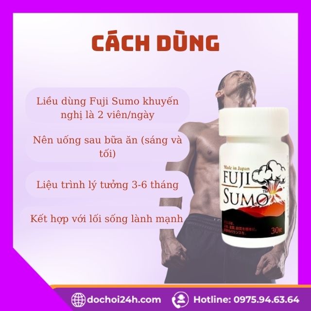 Viên Uống Tăng Cường Sinh Lý Nam Fuji Sumo Nhật Bản Cách Dùng Fuji Sumo Hiệu Quả