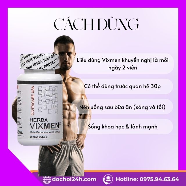 Viên Uống Hỗ Trợ Bổ Thận, Tráng Dương Nam Giới Herba Vixmen Cách Dùng Herba Vixmen An Toàn Và Hiệu Quả