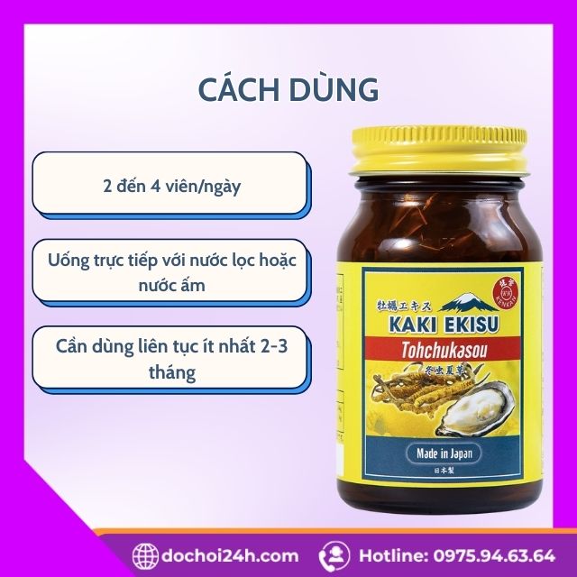 Cách Dùng Kaki Ekisu Tohchukasou Kenkan An Toàn Và Hiệu Quả