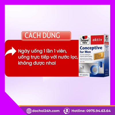 Cách dùng Conceptive For Men hiệu quả và thời gian sử dụng