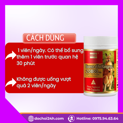 Cách dùng Essence Of Red Kangaroo 20800 Max theo hướng dẫn chuẩn