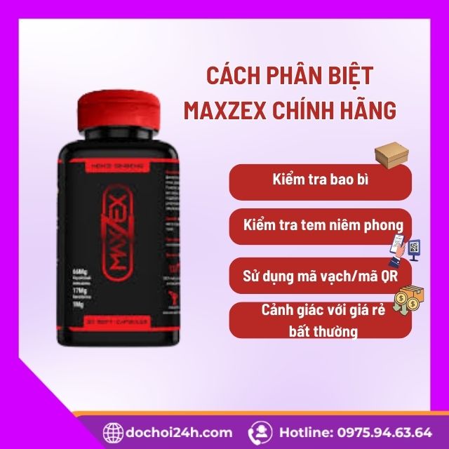 Cách phân biệt Maxzex chính hãng