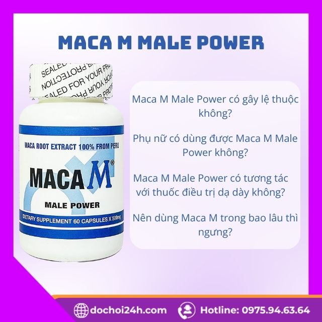 Viên Uống Tăng Cường Sinh Lý Nam Maca M Male Power Câu Hỏi Thường Gặp Về Maca M Male Power