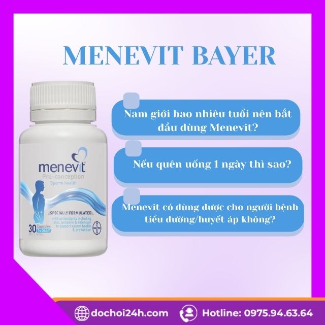 Viên Uống Hỗ Trợ Sinh Sản Nam Giới Menevit Bayer Câu Hỏi Thường Gặp Về Menevit Bayer