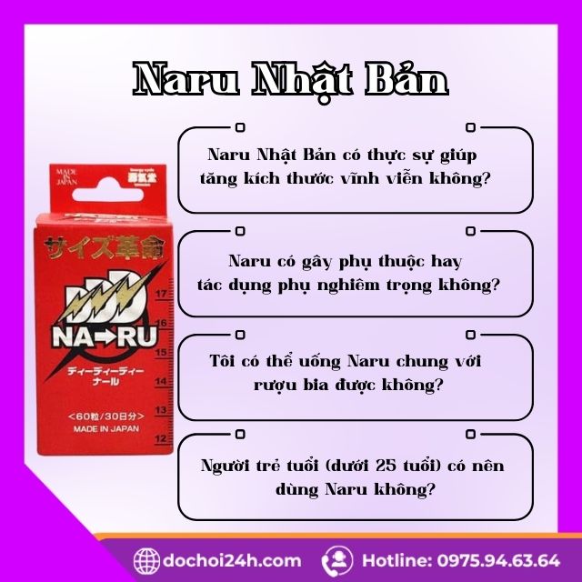 Viên Uống Hỗ Trợ Tăng Kích Thước Dương Vật Naru Nhật Bản Câu Hỏi Thường Gặp Về Naru Nhật Bản
