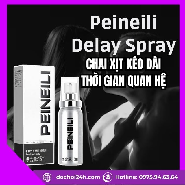 Chai xịt chống xuất tinh sớm thảo dược Peineili Delay Spray Chai xịt chống xuất tinh sớm thảo dược Peineili Delay Spray