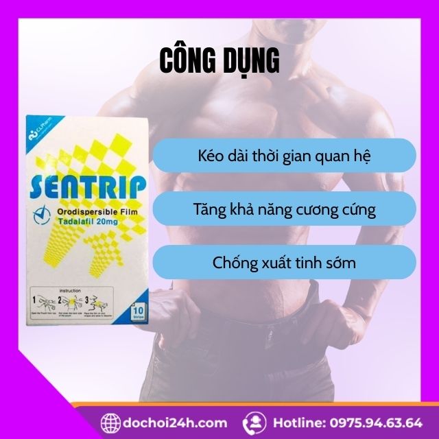 Tem Ngậm Sentrip Hỗ Trợ Tăng Sinh Lý Nam Tức Thì Cơ Chế Tác Động Nhanh Của Sentrip Đến Chức Năng Cương Cứng