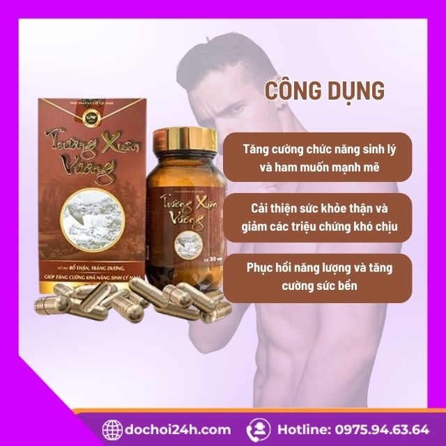 Công dụng của viên uống Trường Xuân Vương