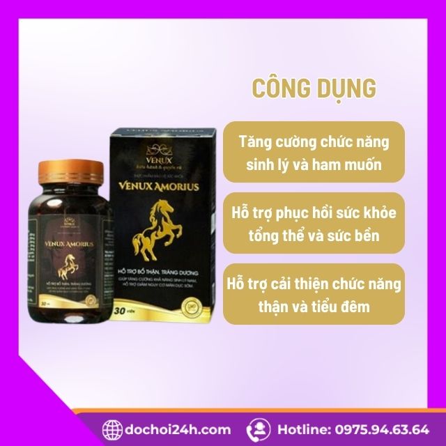 Công dụng của viên uống Venux Amorius