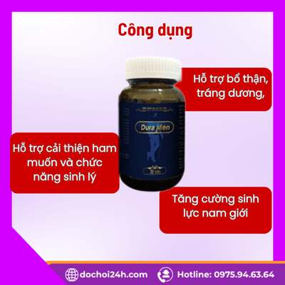 Thành phần trong viên Dura Men và lợi ích từng thảo dược chính