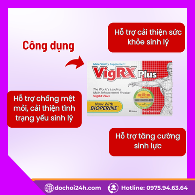 Công dụng viên uống VigRx Plus và lợi ích cho nam giới