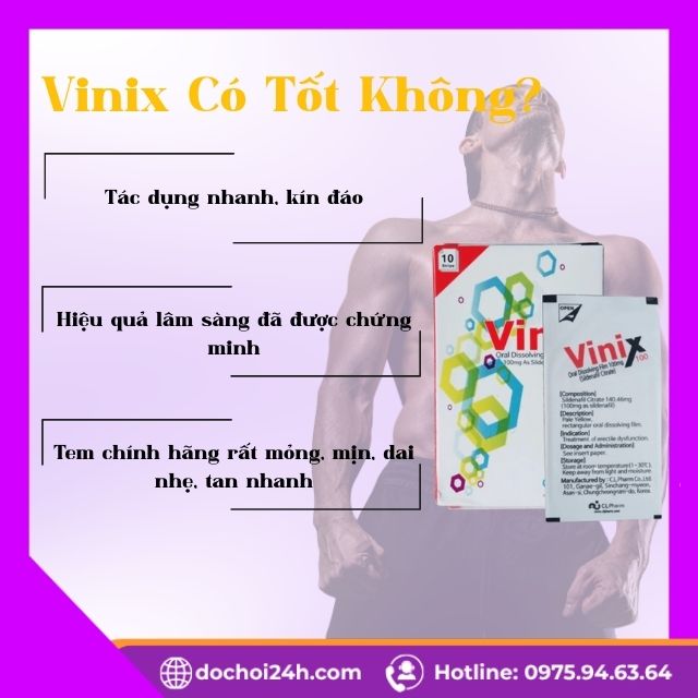 Tem Ngậm Vinix Giúp Tăng Cường Sinh Lý Nam Nhanh Chóng Đánh giá Vinix Có Thực Sự Tốt Không