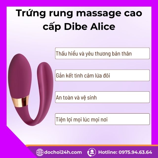 Những lợi ích khi sử dụng trứng rung cao cấp Dibe Alice