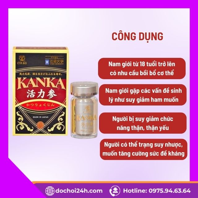 Đối tượng nên dùng viên uống Kanka Nhật Bản