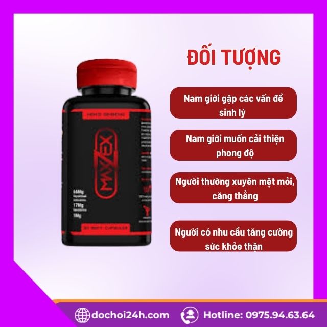 Đối tượng nên dùng viên uống Maxzex