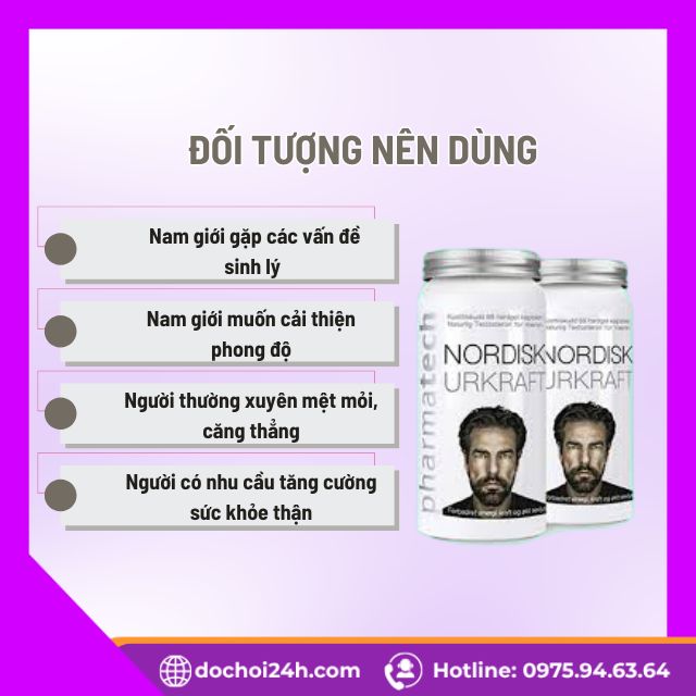 Nordisk Urkraft Bí Quyết Cải Thiện Sinh Lý Nam Giới Đối tượng nên dùng viên uống Nordisk Urkraft Na Uy