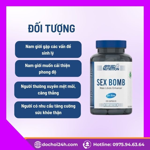 Đối tượng nên dùng viên uống Sex Bomb For Him