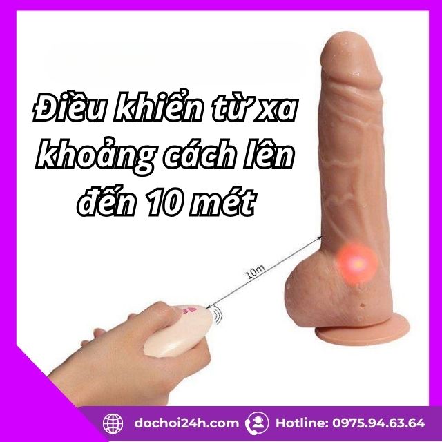 Dương vật giả gắn tường Big Detec đa năng điều khiển từ xa Dương vật giả Big Detec