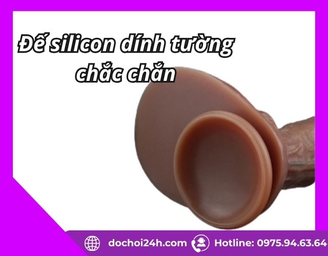 Dương vật giả Lovetoy 7.5 inch silicon gắn tường mềm dẻo Dương vật giả Lovetoy 7.5