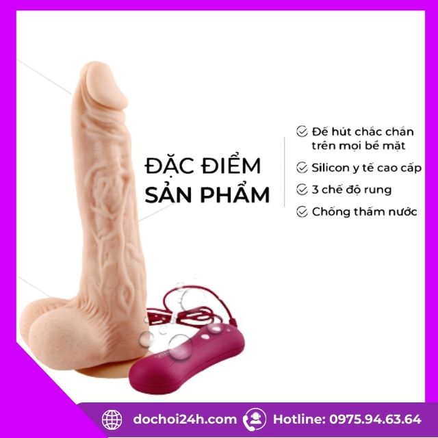 Dương vật giả gắn tường Rome silicon chân thật có gân Dương vật giả Rome