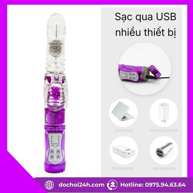 Dương vật giả đa năng Xoay ngoáy không nhánh