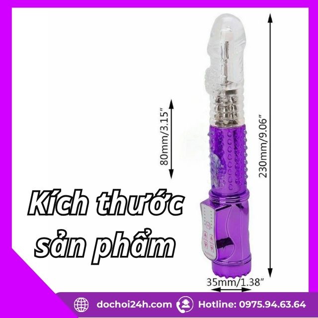 Dương vật giả đa năng Xoay ngoáy không nhánh