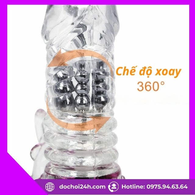 Dương vật giả đa năng Xoay ngoáy không nhánh