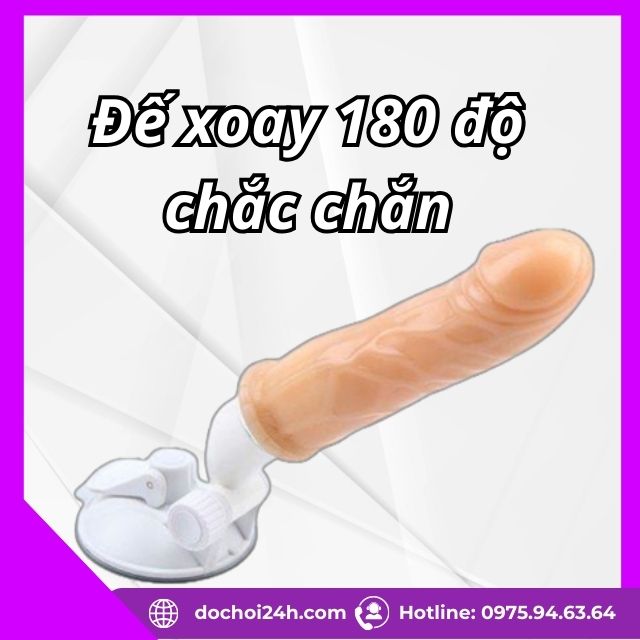 Dương vật giả Chisa gắn tường có đế xoay đa năng Dương vật giả đóng tường Chisa