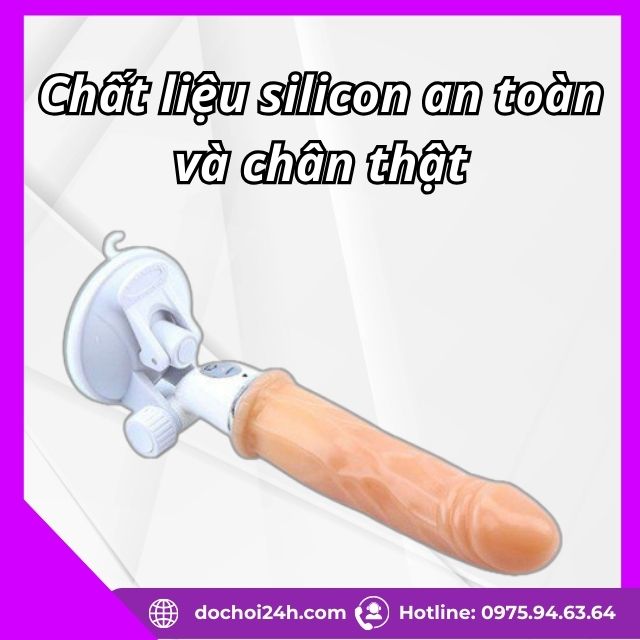 Dương vật giả Chisa gắn tường có đế xoay đa năng Dương vật giả đóng tường Chisa