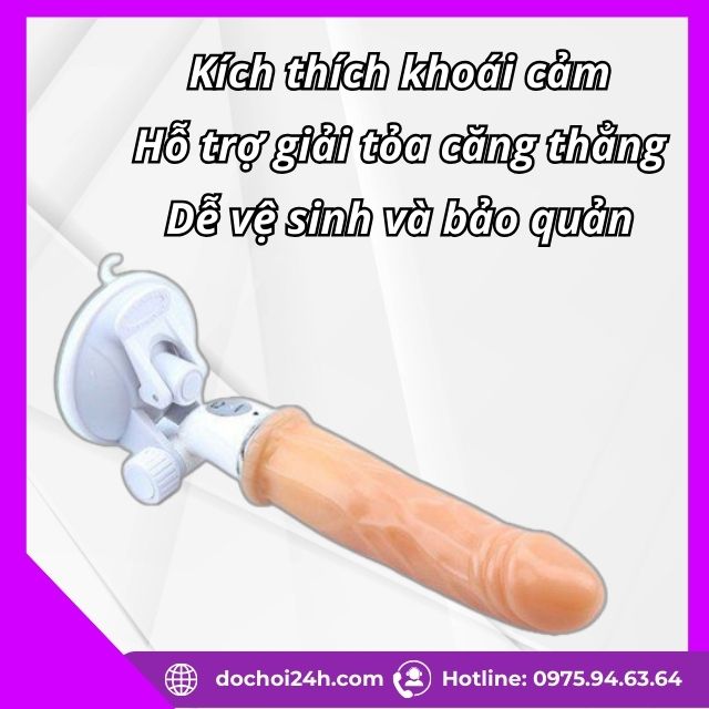 Dương vật giả Chisa gắn tường có đế xoay đa năng Dương vật giả đóng tường Chisa (6)