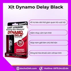 Xịt Dynamo Delay Black 15ml chống xuất tinh sớm Công dụng của Xịt Dynamo Delay Black 15ml trong việc giữ lửa phòng the